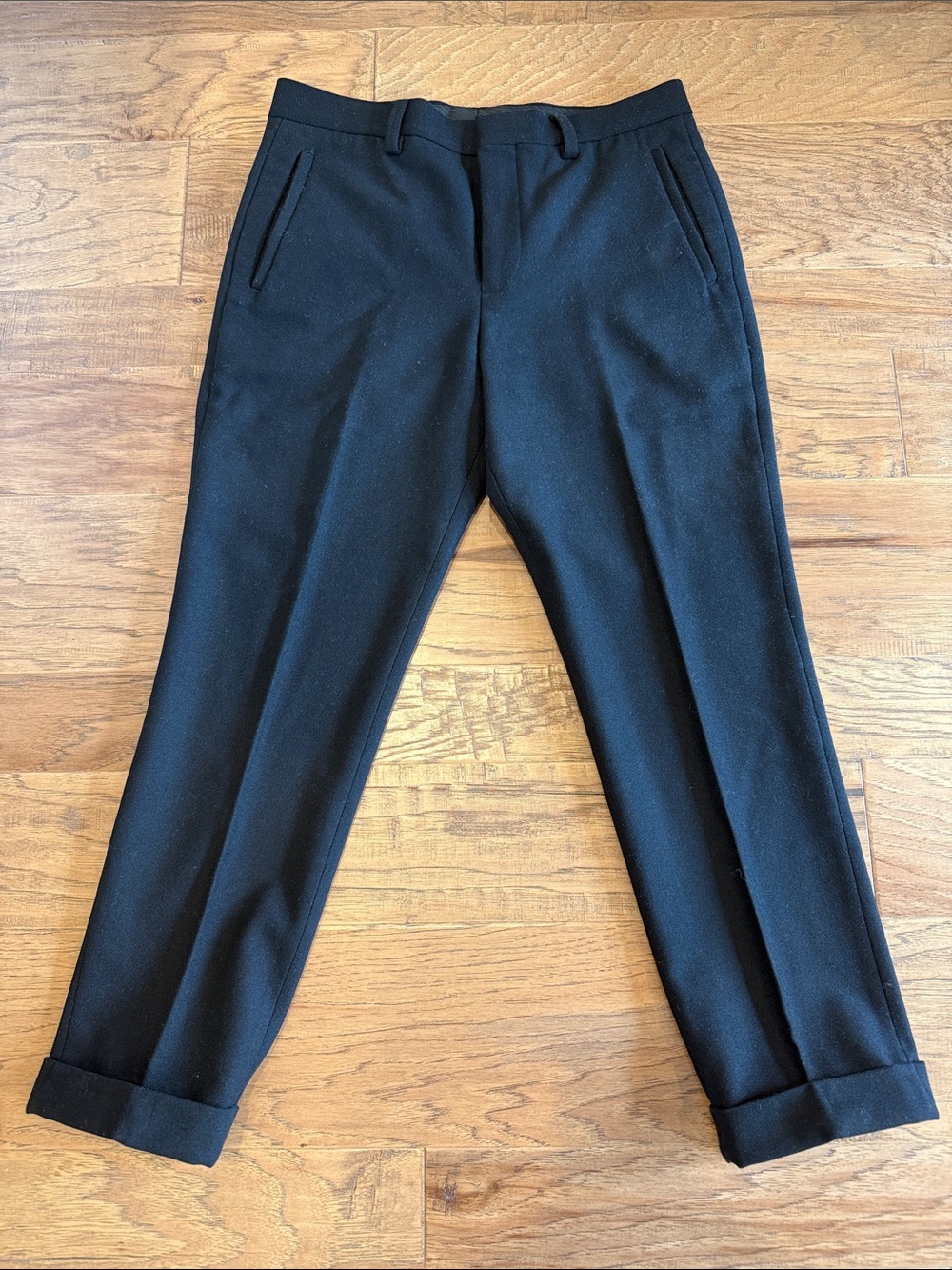 Express Cropped Men's Black Dress Pants